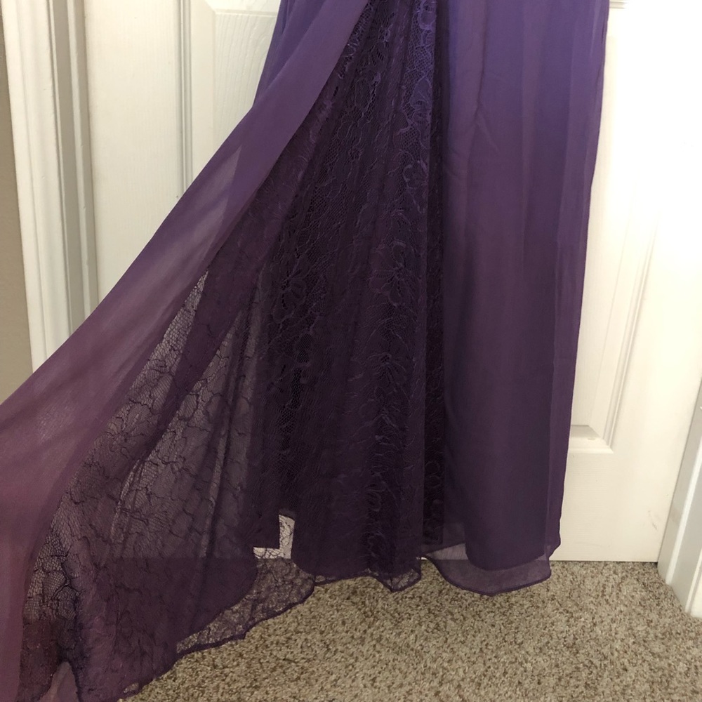 White by Vera Wang chiffon bridesmaid gown - Picture 5 of 8